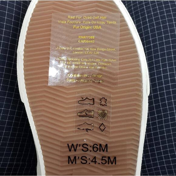 Madewell Sidewalk Recycled Fur-Dyed Calf Sneaker Women Size 6 NEW - Picture 10 of 12